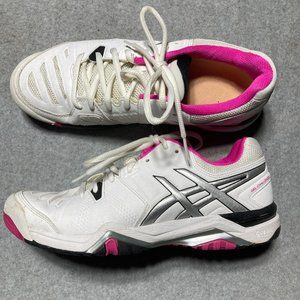 Asics Womens Gel Challenger 10 Shoes Sneakers Size 8.5 White Casual E554Y